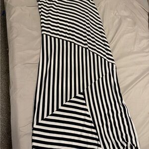 Apt. 9 Striped Black and White Maxi Skirt